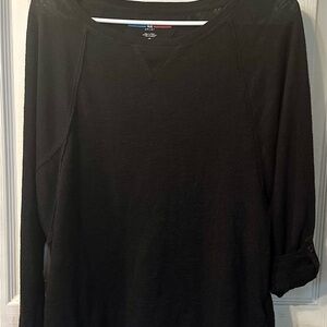 Tommy Hilfiger Sport Women's Black Top Size Medium